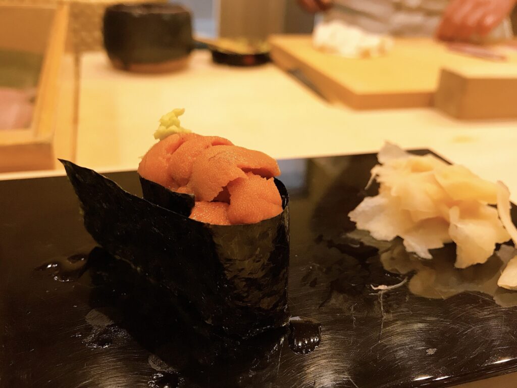 長野県松本市の寿司屋いぬかいの美味しそうな寿司の写真